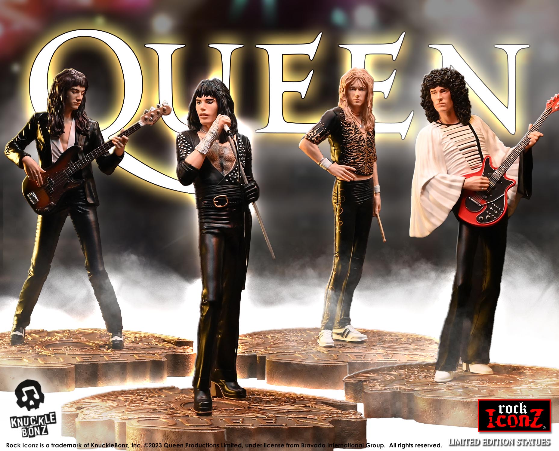 Queen II KnuckleBonz Statue Set